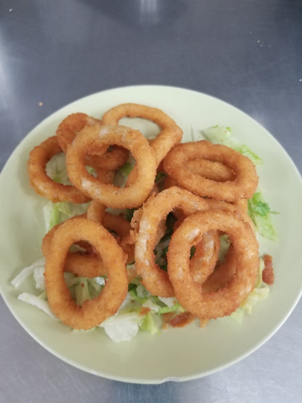 Order Onion Rings food online from Aminas Cafe store, Bronx on bringmethat.com