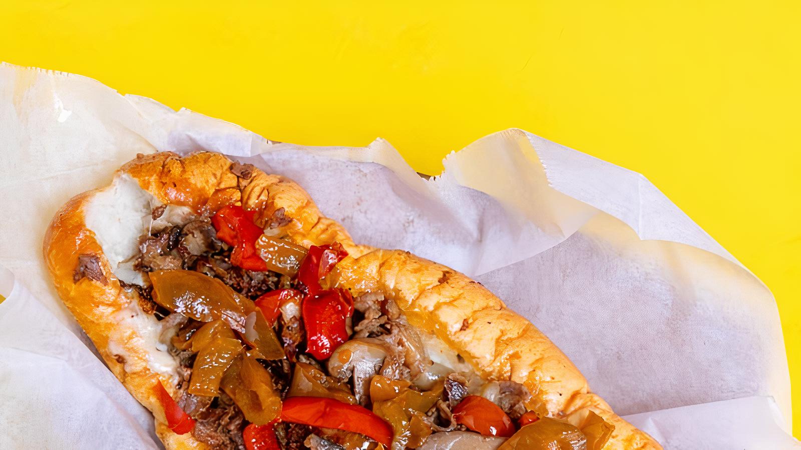 Order Boo's Pepper Mushroom Cheesesteak food online from Boo's Philly Cheesesteaks and Hoagies store, Los Angeles on bringmethat.com