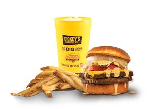Order Double with Cheese Combo food online from Big Deal Burger store, Fayetteville on bringmethat.com