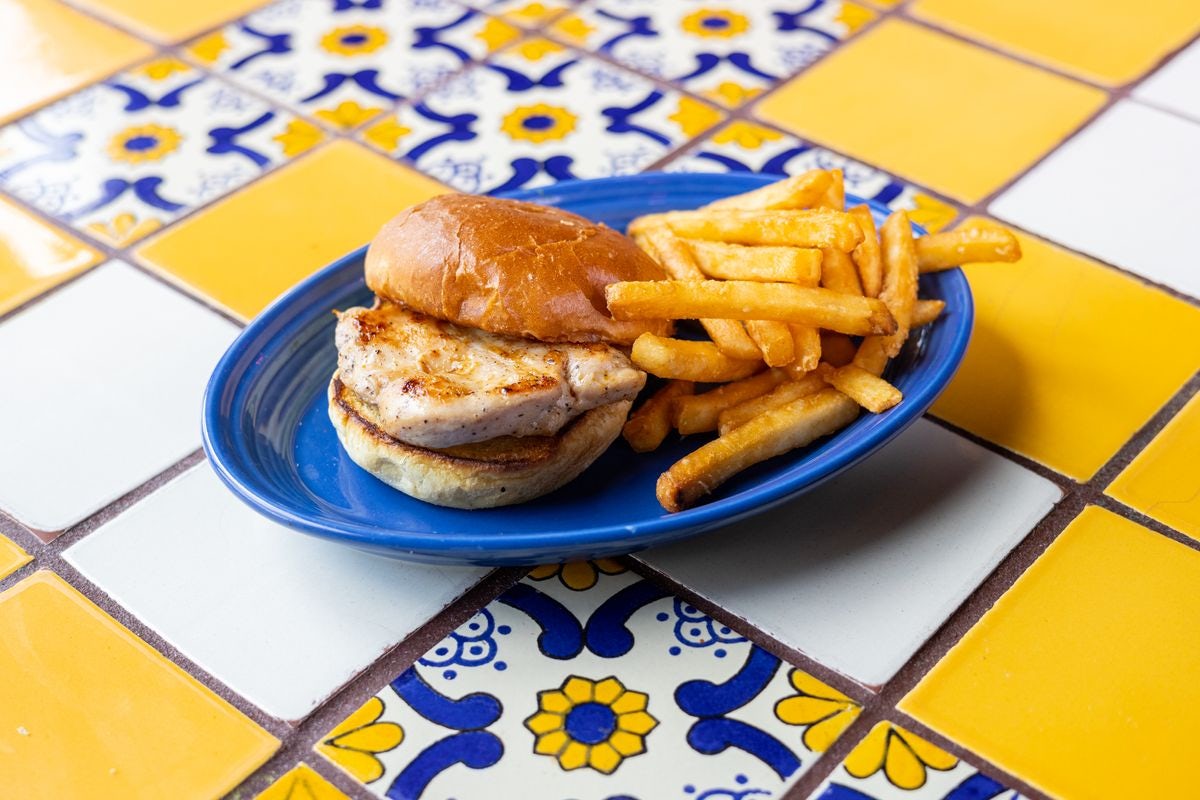 Order Kid's Chicken Sandwich food online from Margarita's Mexican Restaurant store, Exeter on bringmethat.com