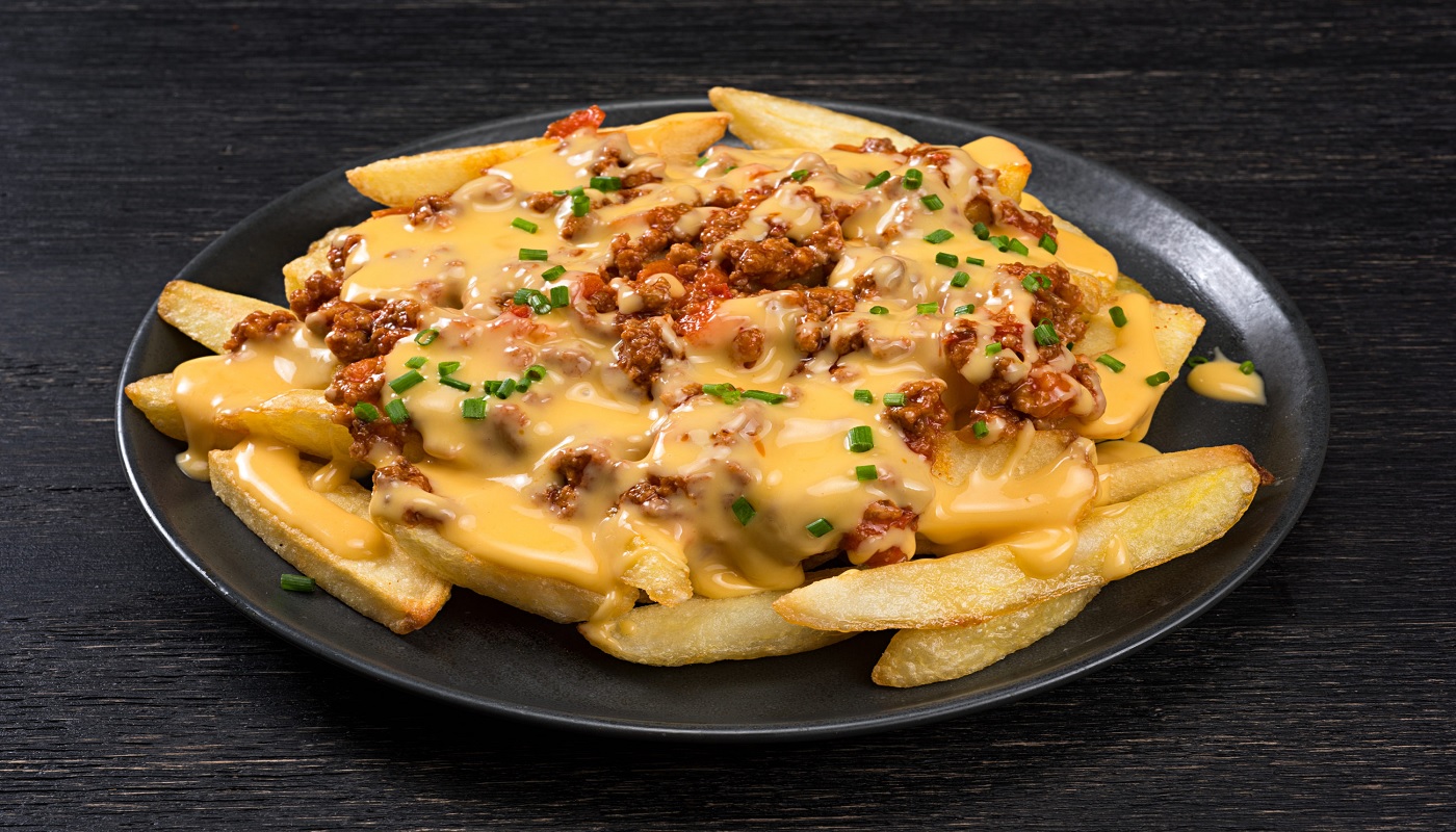 Order Cheddar Bacon French Fries food online from Fire Pizza store, Arlington Heights on bringmethat.com