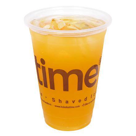 Order Mango Iced Green Tea food online from Boba Time store, Rolling Hills Estate on bringmethat.com