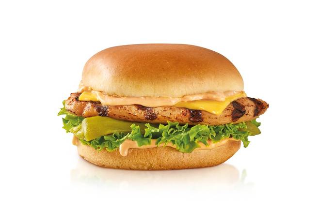 Order Charbroiled Santa Fe Chicken™ Sandwich food online from Carl Jr. store, Hemet on bringmethat.com