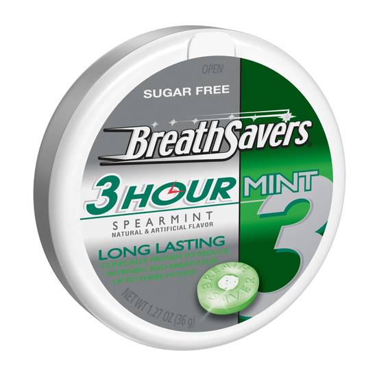 Order Breath Savers 3 Hour Spearmint Mints with Neutrazin, 1.27 OZ food online from CVS store, Tulsa on bringmethat.com