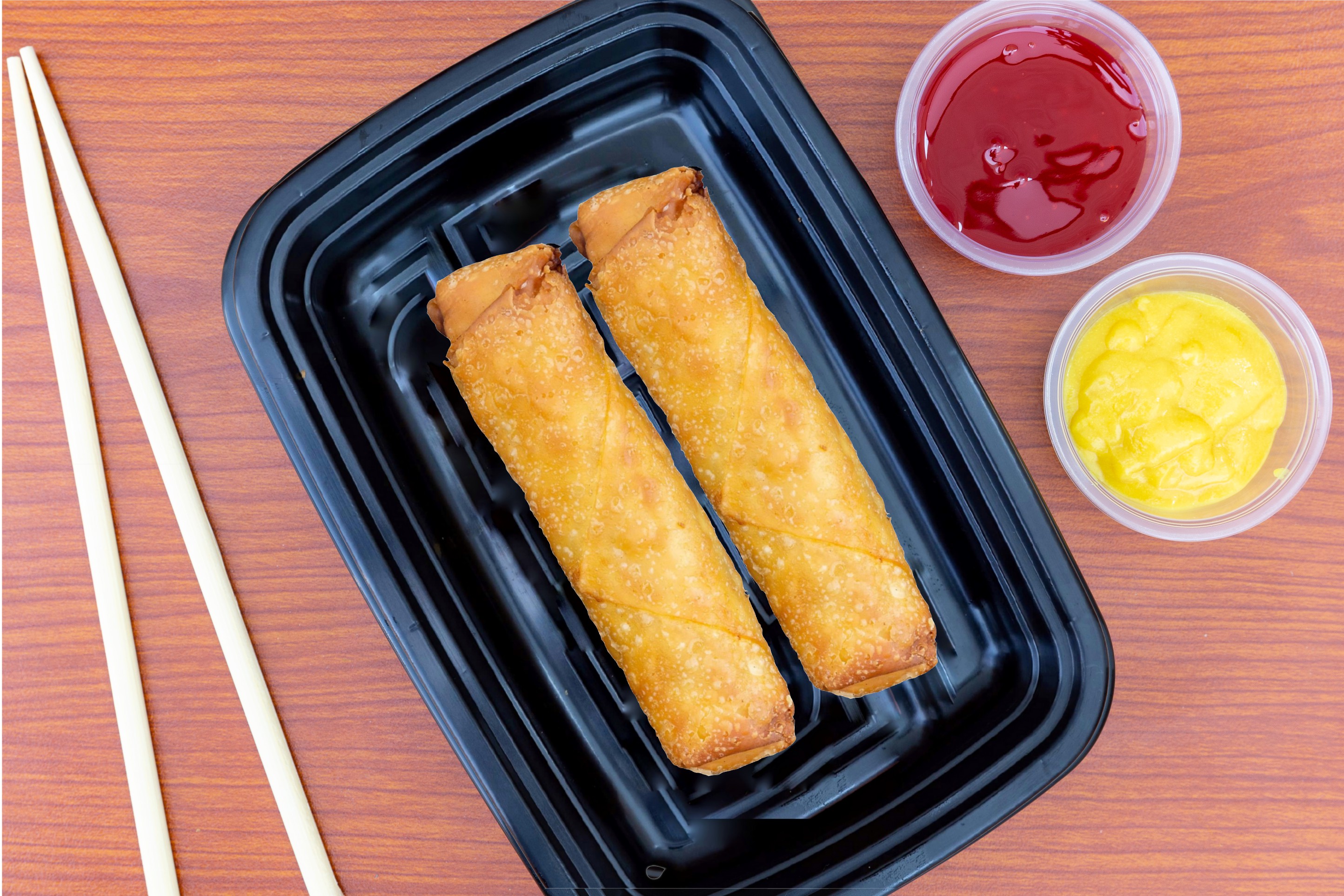 Order Egg Roll (2 Pieces) food online from Happy Teriyaki store, Nampa on bringmethat.com