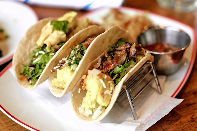 Order Breakfast Street Tacos food online from Founding Farmers store, Providence on bringmethat.com