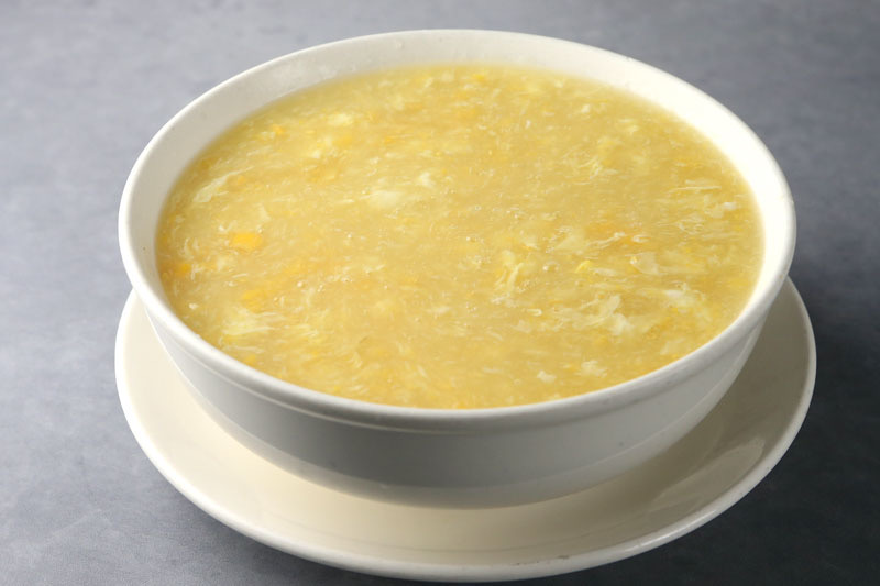 Order B08. Creamy Corn with Chicken Soup   鸡茸粟米羹 food online from Feng Ze Yuan store, San Francisco on bringmethat.com