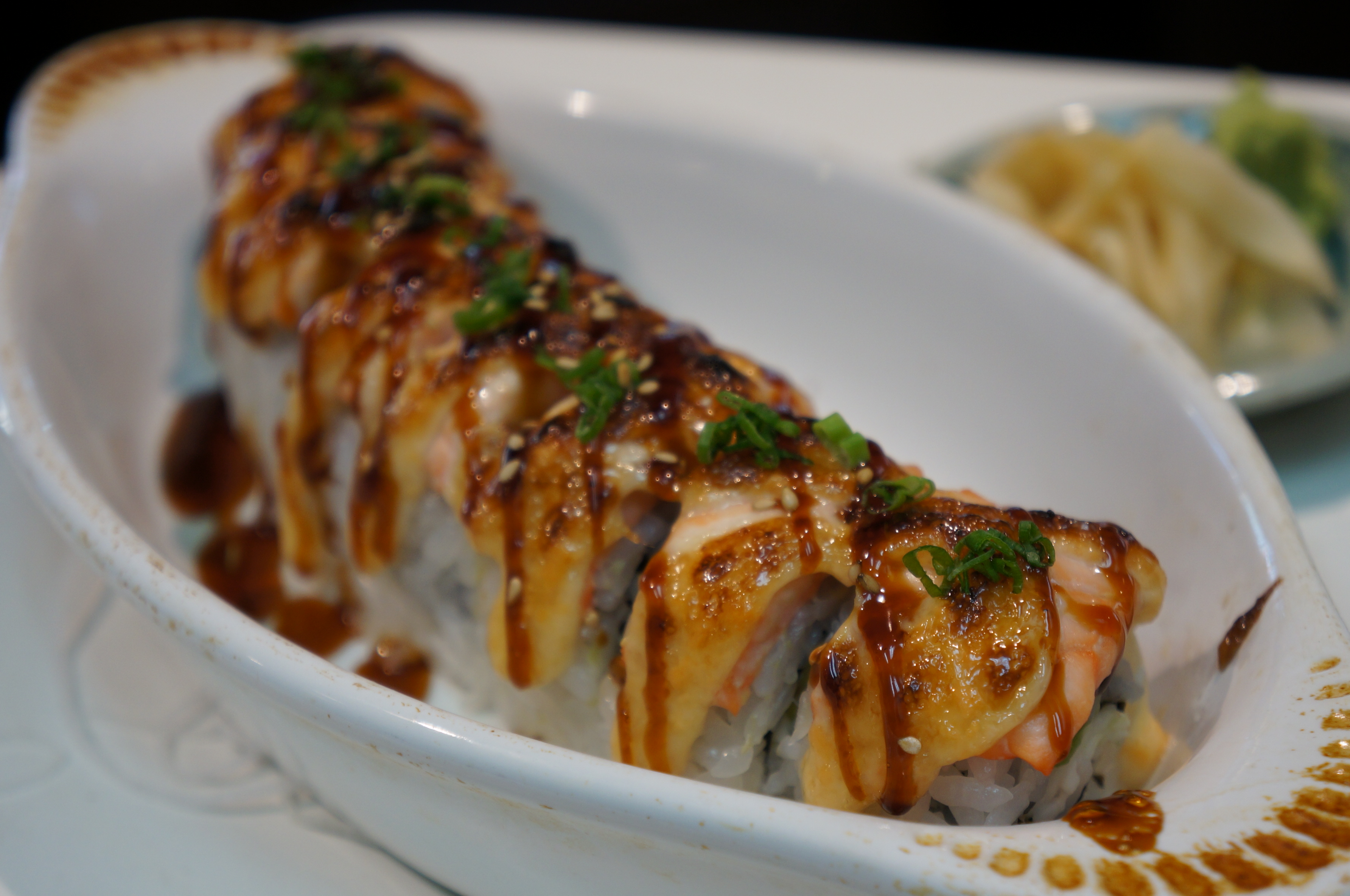 Order Baked Spicy Salmon Roll food online from Ki Sushi & Sake Bar store, Buena Park on bringmethat.com