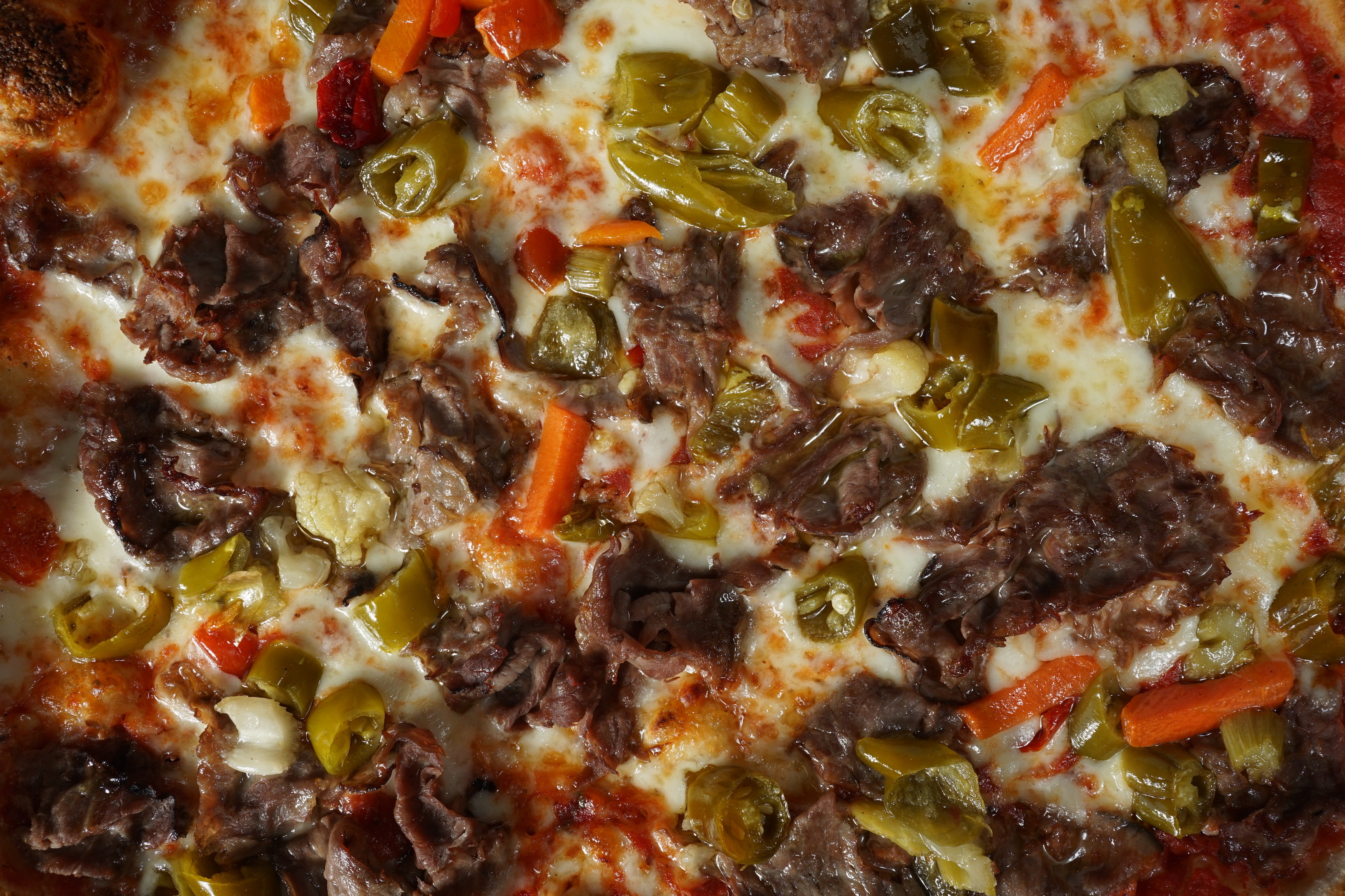 Order 16" The Big Beef Pizza food online from aPizzaCo store, St. Charles on bringmethat.com