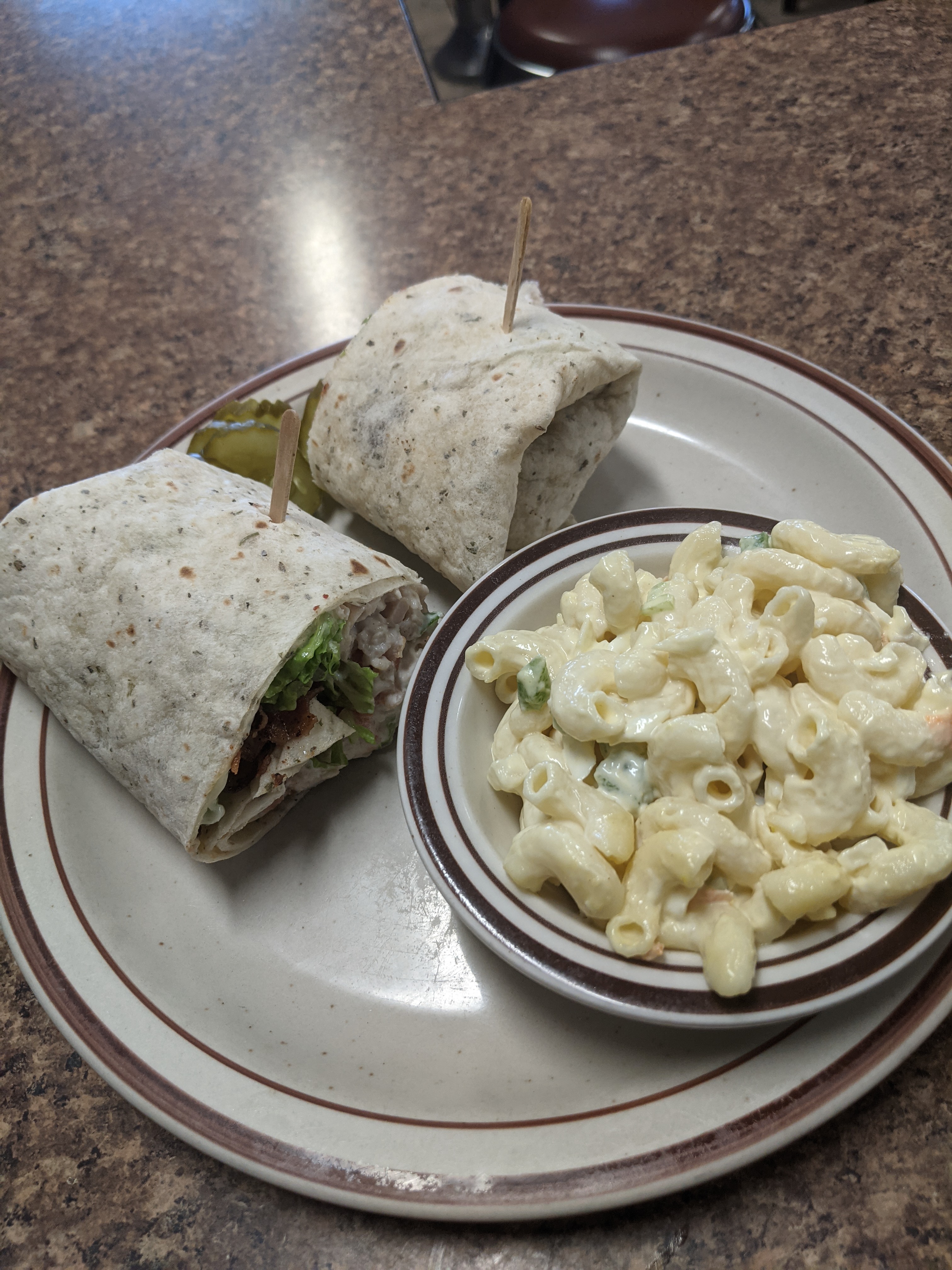 Order Chicken Salad and Bacon Wrap food online from Parkside Diner store, Rochester on bringmethat.com