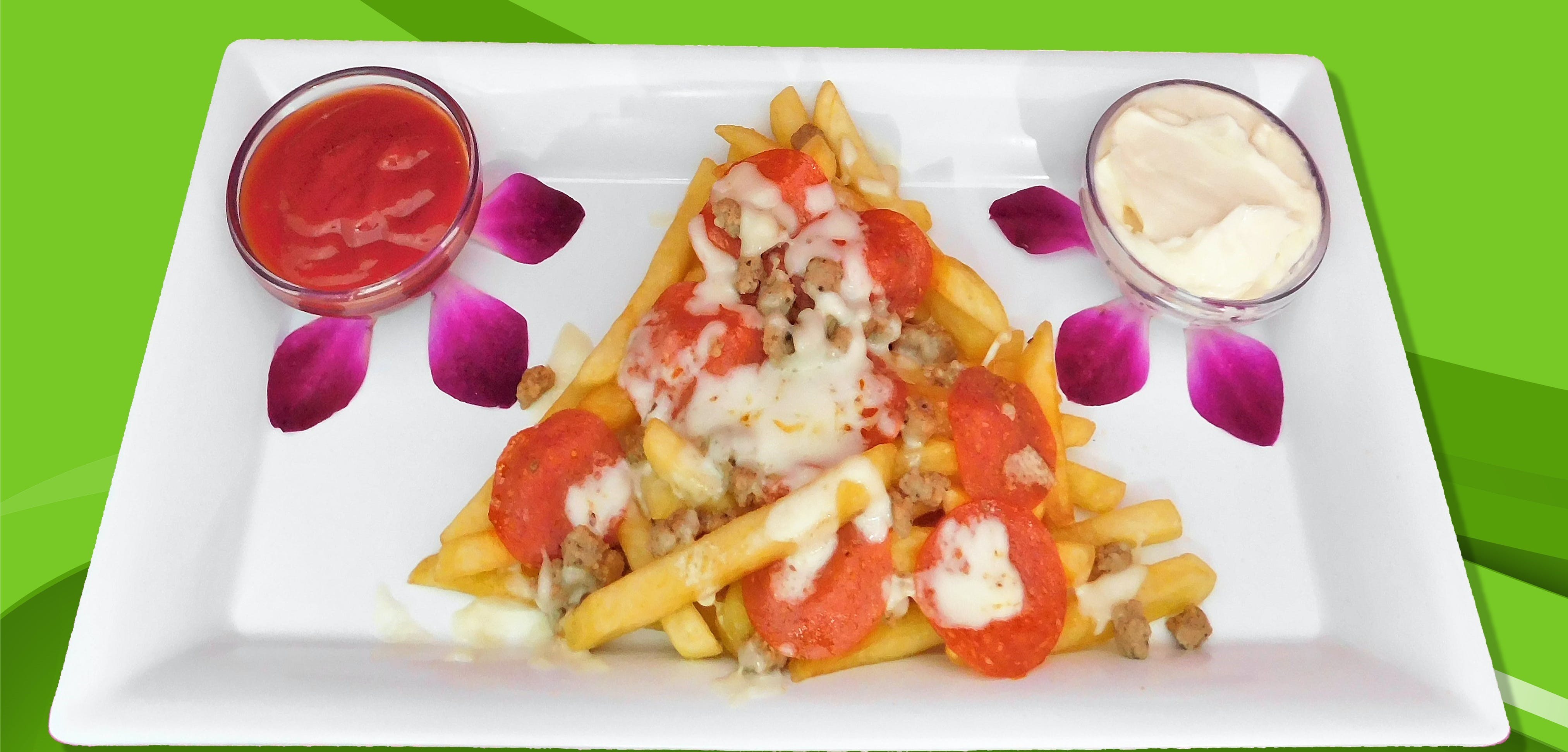 Order Super Express Cheese Fries - Appetizer food online from Pizza Express store, Trenton on bringmethat.com