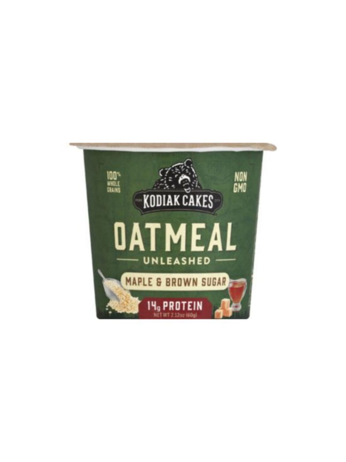 Order Kodiak Cakes Maple and Brown Sugar Oatmeal Cup (2.12 oz) food online from Stock-Up Mart store, Marietta on bringmethat.com