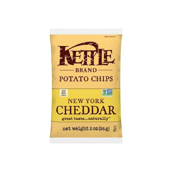 Order New York Cheddar Kettle Chips (2oz) food online from Hteao store, Waco on bringmethat.com