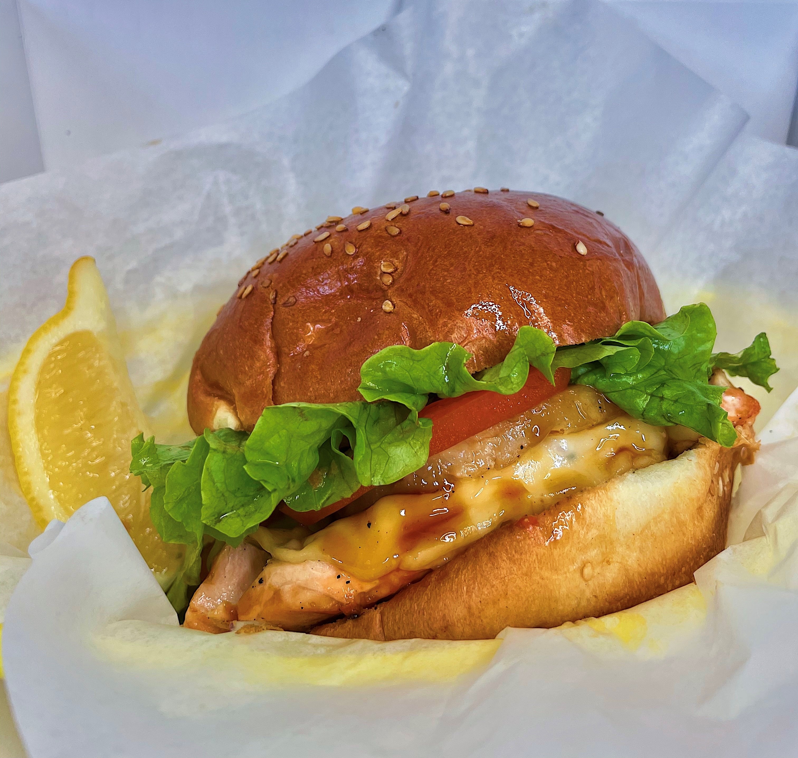 Order Aloha Salmon Sandwich food online from Pismo Beach Location -Splash Cafe store, Pismo Beach on bringmethat.com