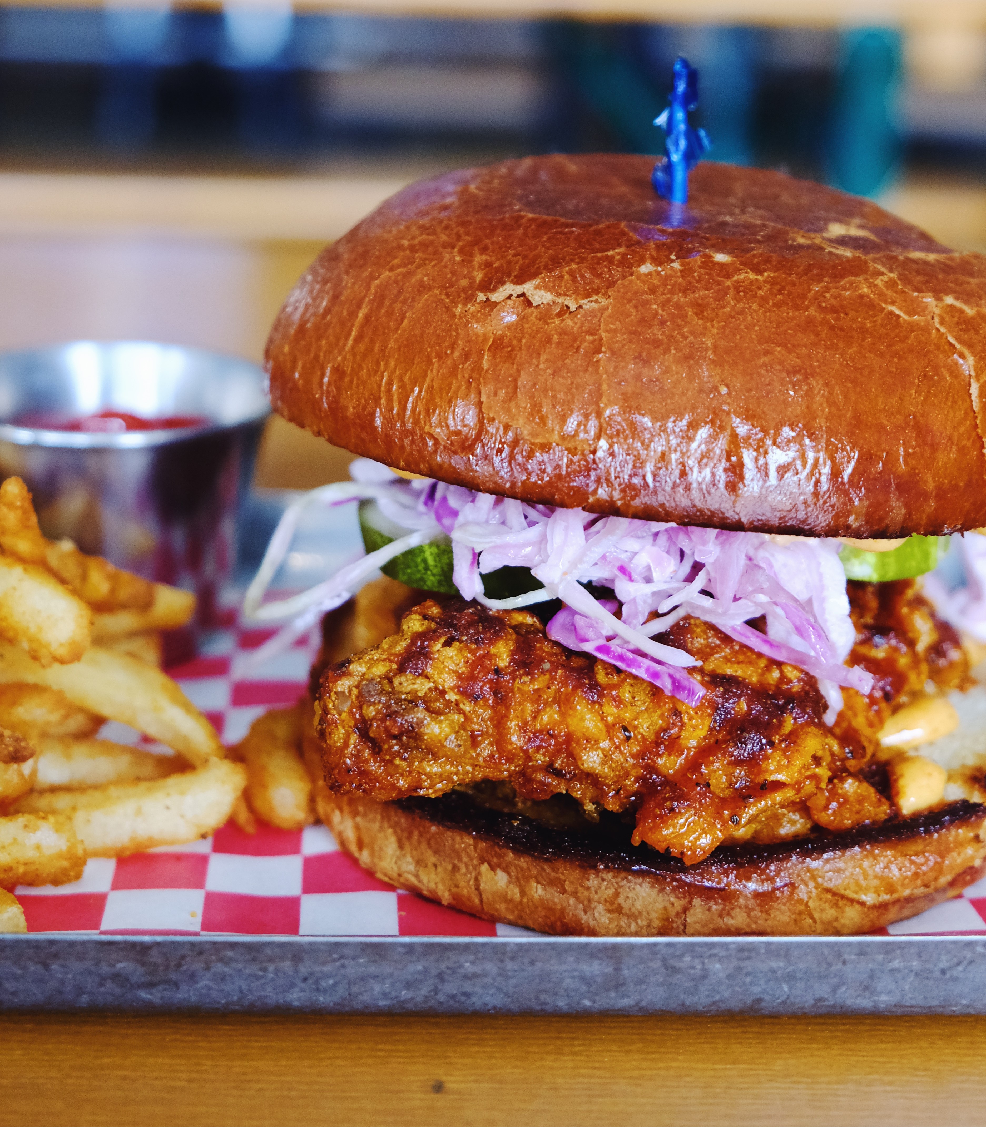 Order Nashville Style Chicken Sandwich food online from The Old Plank store, Chicago on bringmethat.com