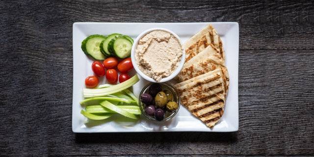 Order Hummus And Flatbreads food online from Little Pub store, Old Saybrook on bringmethat.com