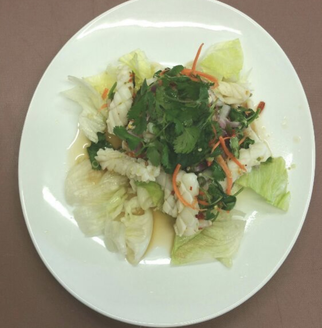 Order SA7. Squid Salad food online from Thai Quality Restaurant store, Oxnard on bringmethat.com
