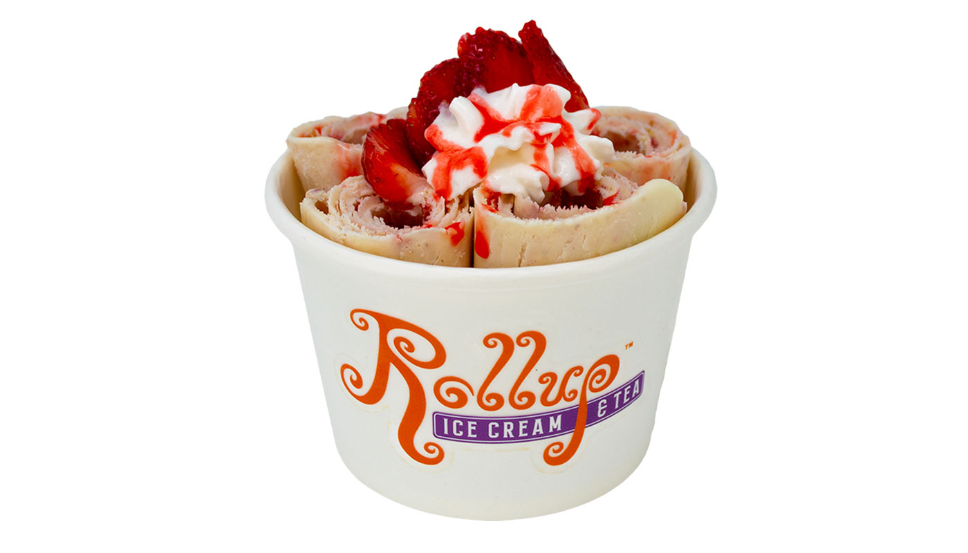 Order Strawberry Swirl Rollup Ice Cream food online from Rollup Ice Cream & Tea- Portage store, Portage on bringmethat.com
