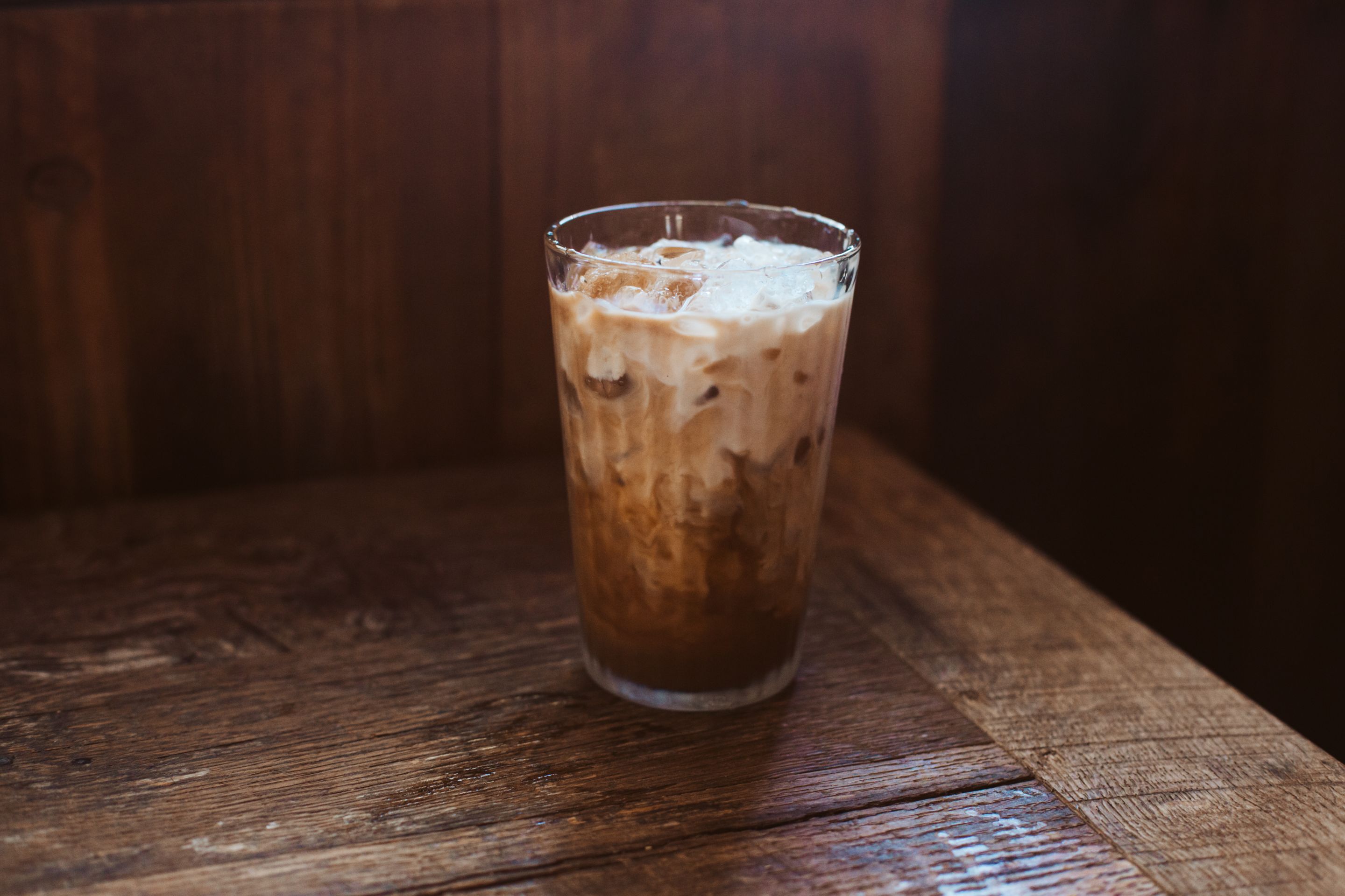 Order Iced Ritual Roast Latte  food online from The Well store, Oakland on bringmethat.com