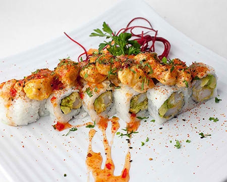 Order Rock Shrimp Roll food online from Kumori Sushi & Teppanyaki store, Mcallen on bringmethat.com