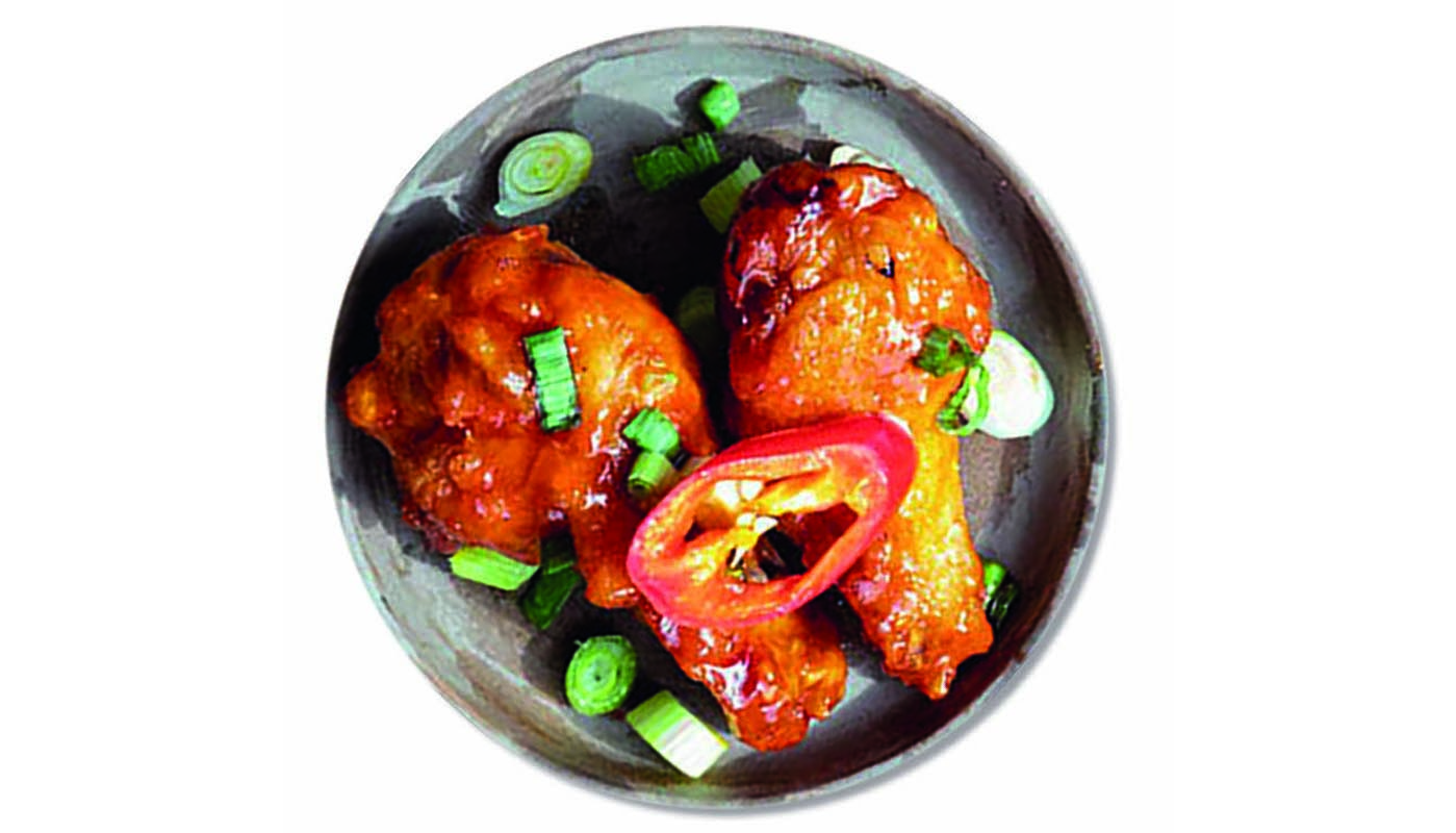 Order Hot Chicken Wings - 2pcs food online from Camile Thai store, Chicago on bringmethat.com