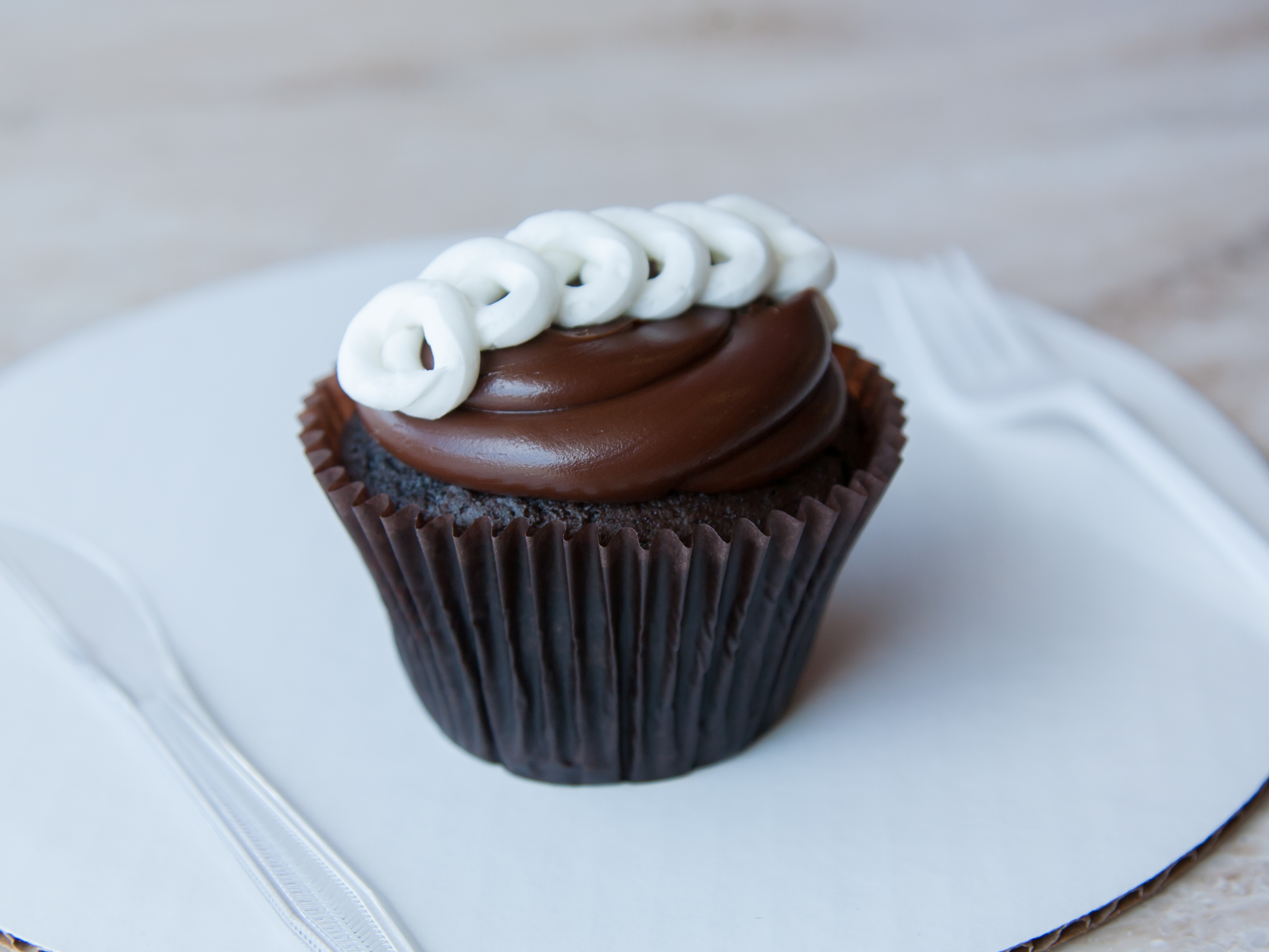 Order Chocolate Cream Cupcake food online from Smallcakes store, Naperville on bringmethat.com