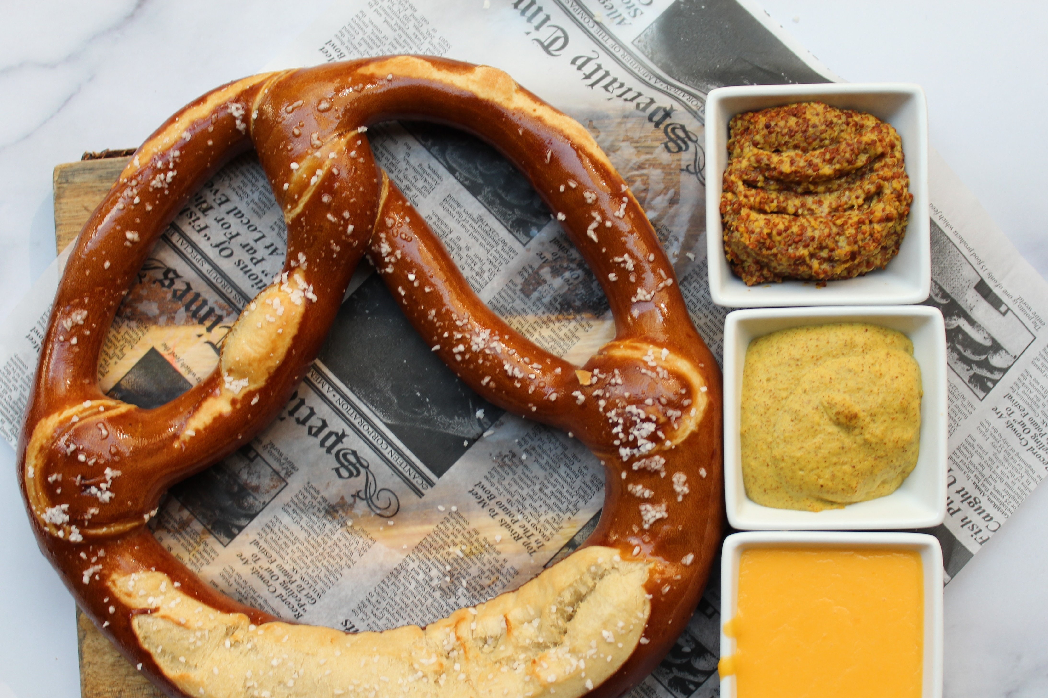 Order Giant German Soft Pretzels food online from Corcoran's store, Chicago on bringmethat.com
