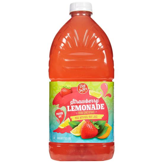 Order Big Win Strawberry Lemonade (64 oz) food online from Rite Aid store, Grafton on bringmethat.com