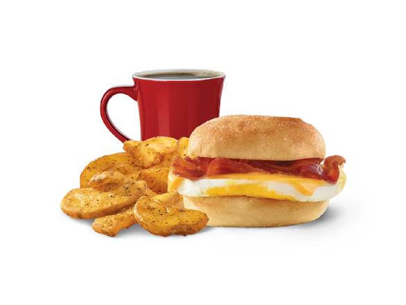 Order Classic Bacon, Egg & Cheese Sandwich Combo food online from Wendy store, Tannersville on bringmethat.com
