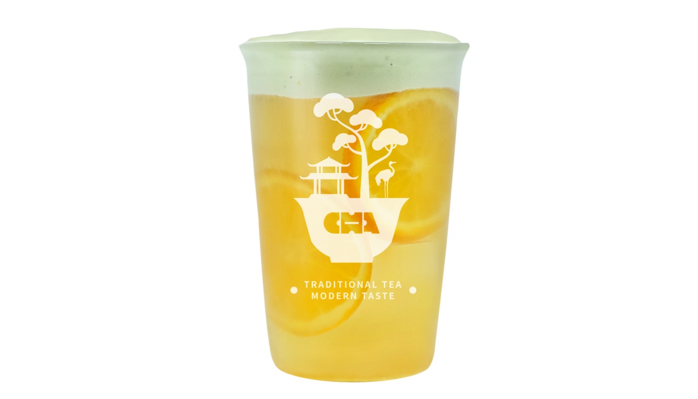 Order Fresh Orange Green Tea food online from Cha Redefine store, Los Angeles on bringmethat.com