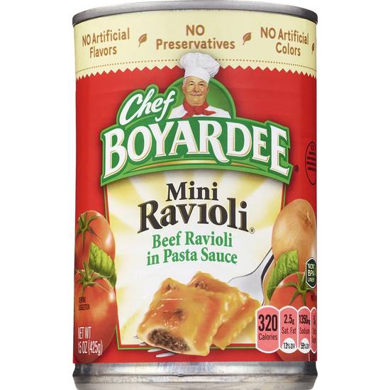 Order Chef Boyardee Mini Ravioli food online from Cvs store, SUNNYVALE on bringmethat.com