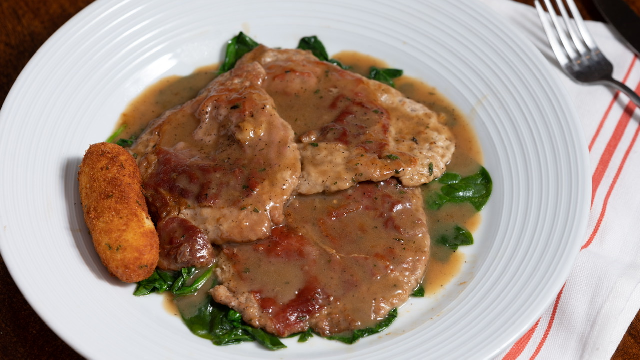 Order Saltimbocca alla Romano food online from Paul & Jimmy's store, New York on bringmethat.com