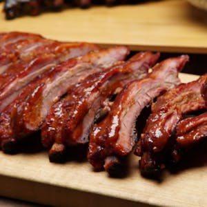 Order Full Rack of Ribs food online from Big Smoke Barbecue store, Hays on bringmethat.com