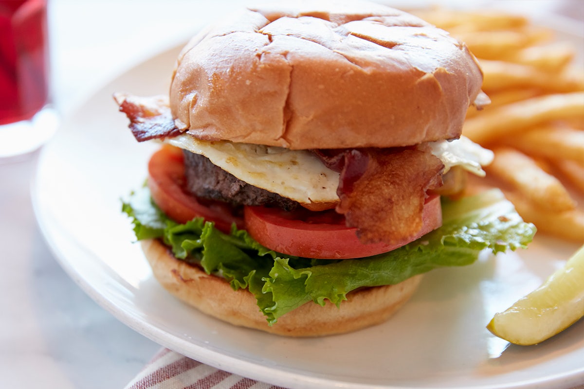 Order Good Morning Burger food online from Broken Yolk Cafe store, Costa Mesa on bringmethat.com