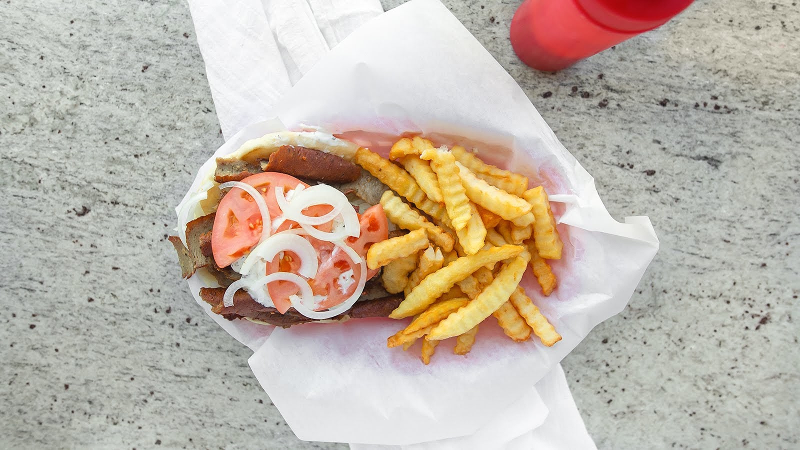 Order Gyros Sandwich food online from Nick's On North store, Chicago on bringmethat.com