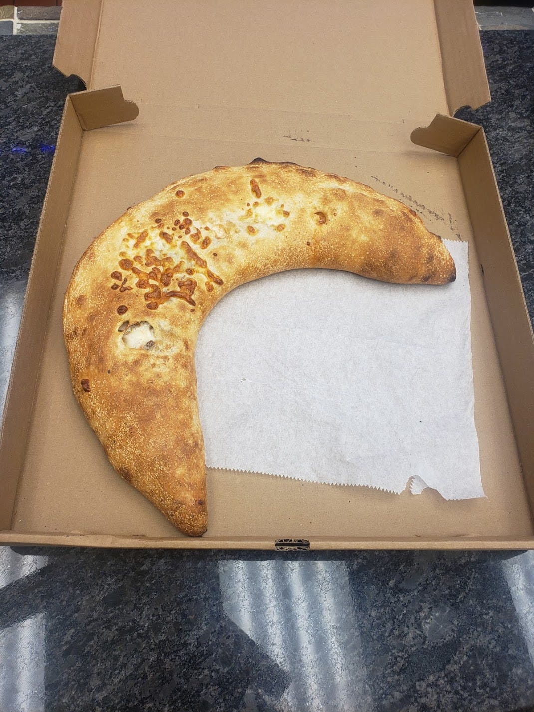 Order Plain Calzone - Small 12'' food online from Amigos Restaurant & Pizza store, Cheltenham on bringmethat.com