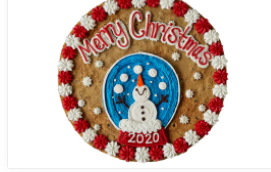 Order Merry Christmas Snow Globe - HW2840 food online from Cookie Co store, Longview on bringmethat.com