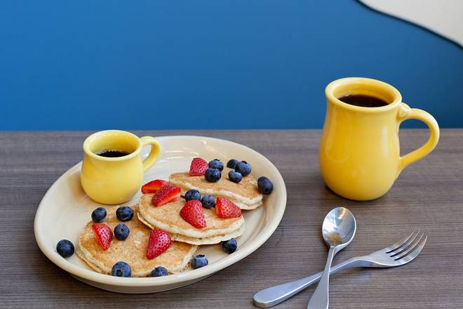 Order Vegan Bliss Pancakes food online from Snooze Am Eatery store, Denver on bringmethat.com