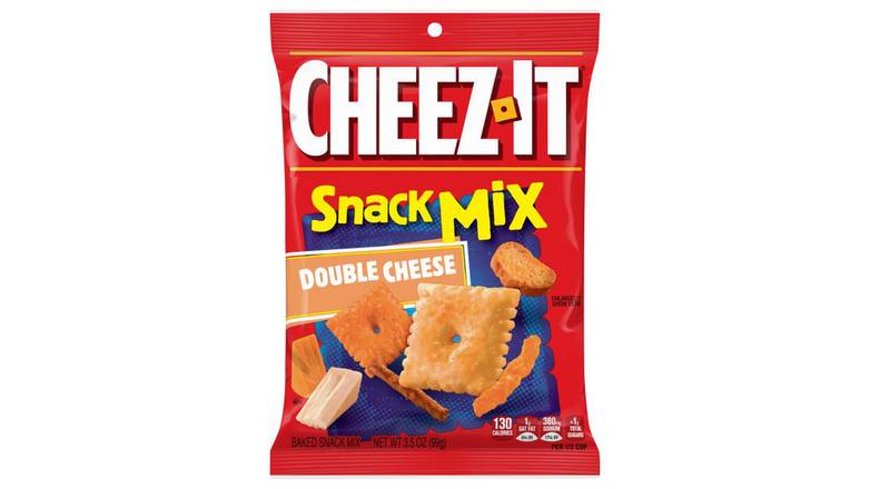 Order Cheez-It Double Cheese Baked Snack Mix  3.5 oz food online from Valero Food Mart store, Murrayville on bringmethat.com