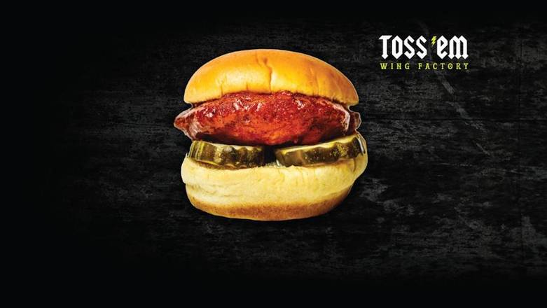 Order THE NASHVILLE CHICKEN SANDWICH food online from Toss 'Em Wing Factory store, Point Pleasant on bringmethat.com