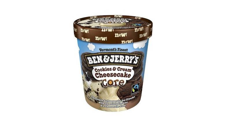 Order Ben & Jerrys Cookies And Cream Cheesecake Core Ice Cream food online from Trumbull Mobil store, Trumbull on bringmethat.com