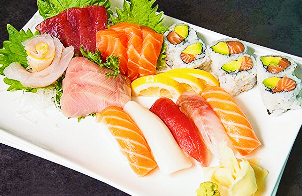 Order 49. Sushi and Sashimi Combo food online from Thai Lemongrass & Sakura Sushi store, New York on bringmethat.com