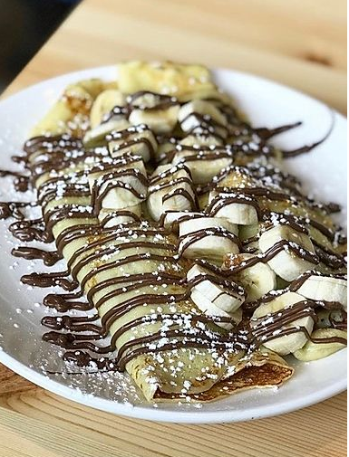 Order Banana Nutella Crepes food online from Starwood Cafe store, Frisco on bringmethat.com