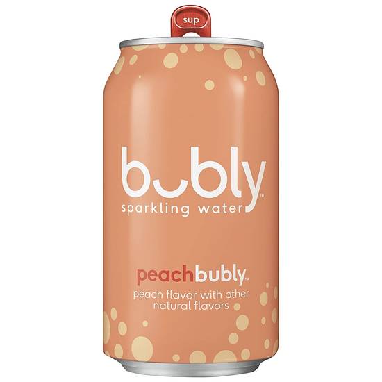 Order Bubly Sparkling Water Peach food online from Deerings Market store, Traverse City on bringmethat.com