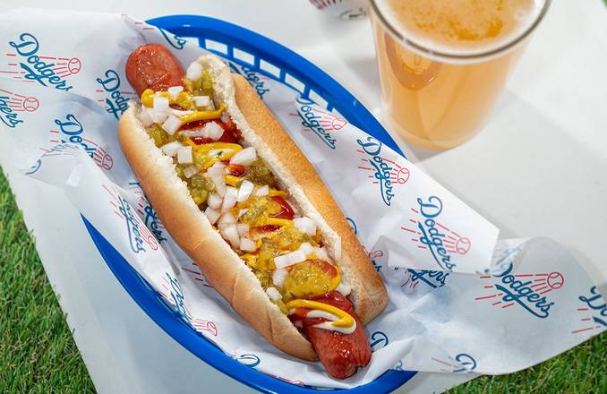 Order Super Dodger Dog Gameday Party Pack food online from Dodgers Home Plates store, Burbank on bringmethat.com