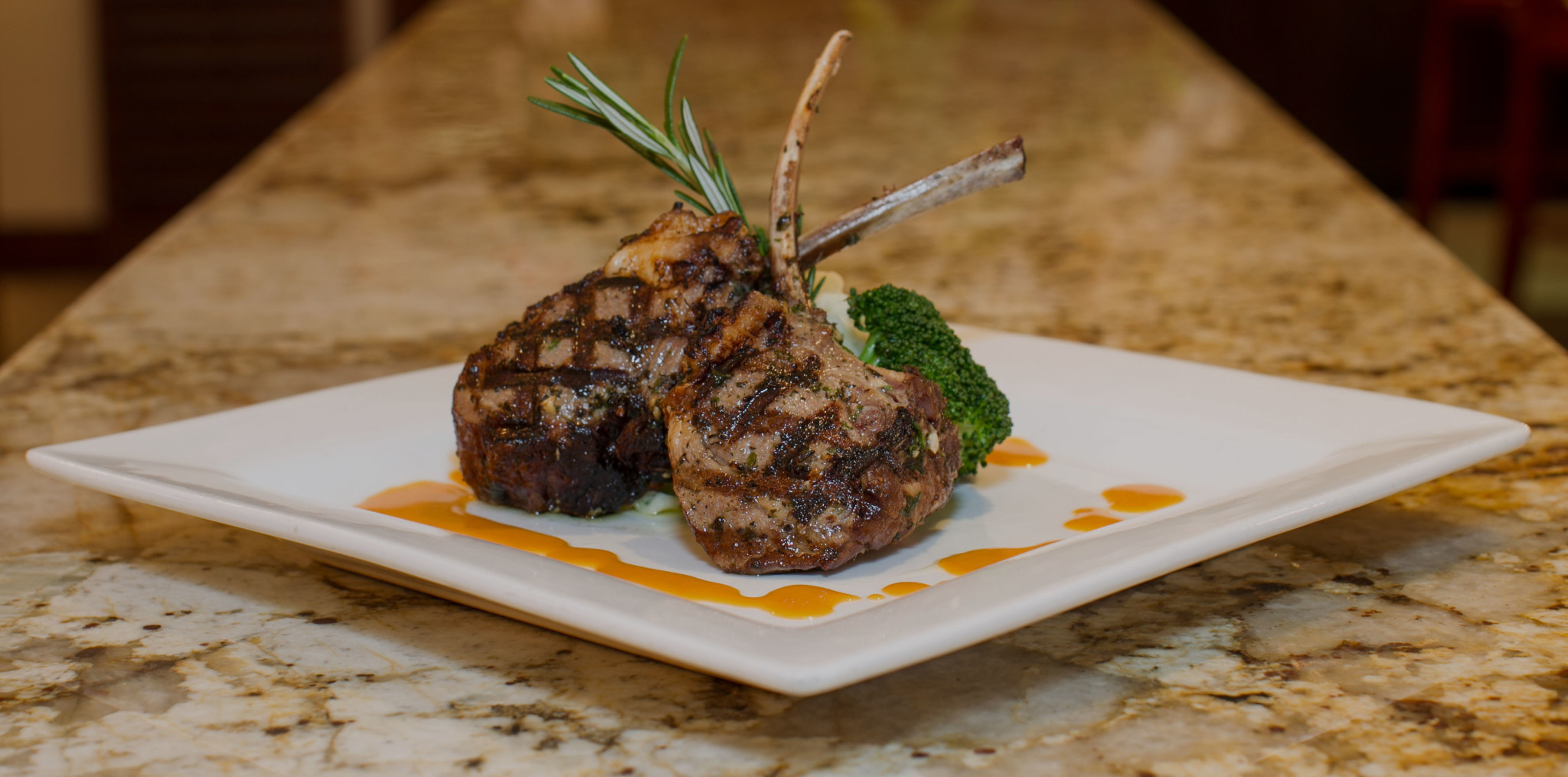 Order Grilled Double Lamb Chops food online from La Cigale store, Delray Beach on bringmethat.com