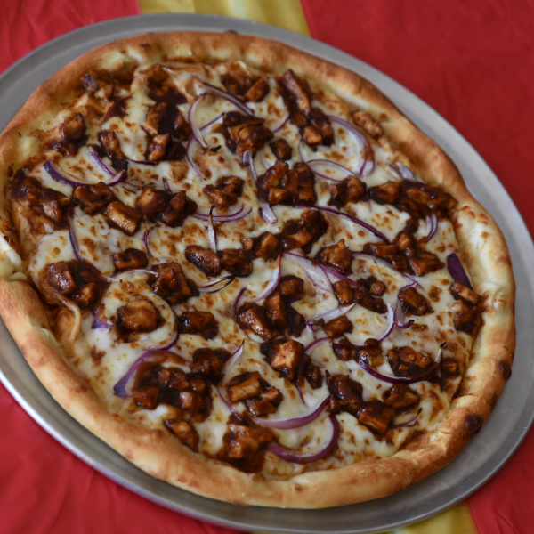 Order BBQ Chicken Pizza food online from La Pizza Loca store, Panorama City on bringmethat.com