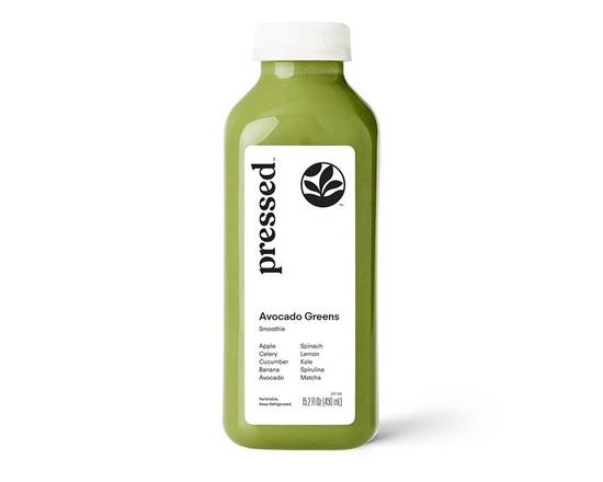 Order Avocado Smoothie w/ Greens food online from Pressed store, San Francisco on bringmethat.com