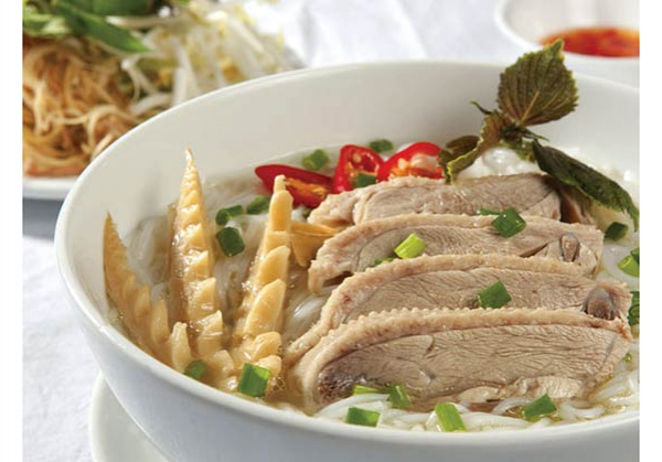 Order Duck, Bamboo Shoots Noodle Soup food online from Pho Cali store, Rocklin on bringmethat.com