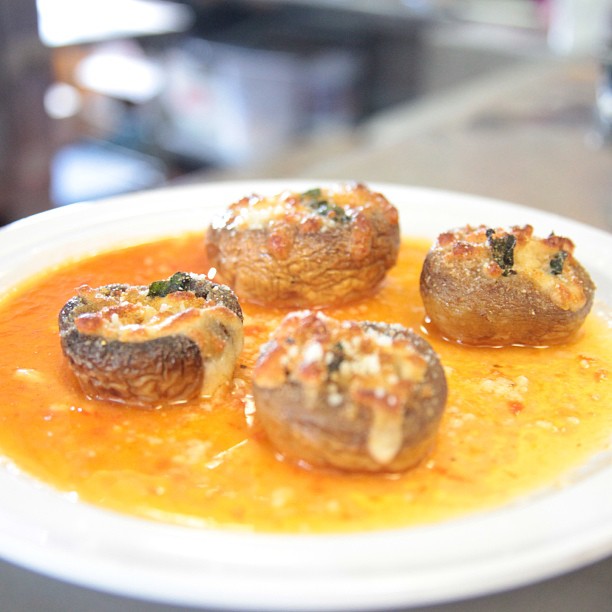Order 5 Pieces Stuffed Mushrooms food online from Panzano Pizzeria Trattoria store, Montclair on bringmethat.com